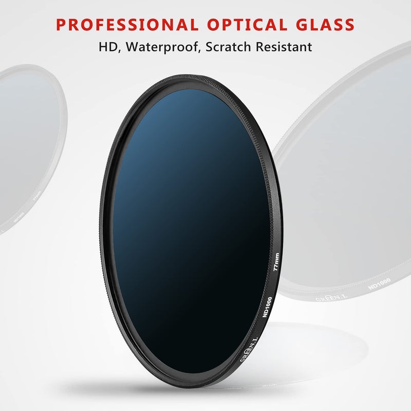 GREEN.L 49mm ND1000 Filter, Slim 10-Stop Fixed Neutral Density 49mm ND Filter for Long Exposure Photography - Image 5